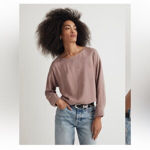NWOT Madewell relaxed tulip-back top